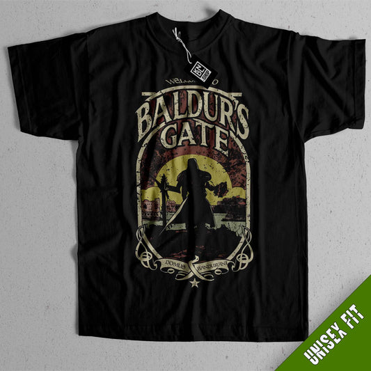 TEE NR 503 | BALDUR'S GATE | RETRO SHORT SLEEVE T-SHIRT FOR M/F
