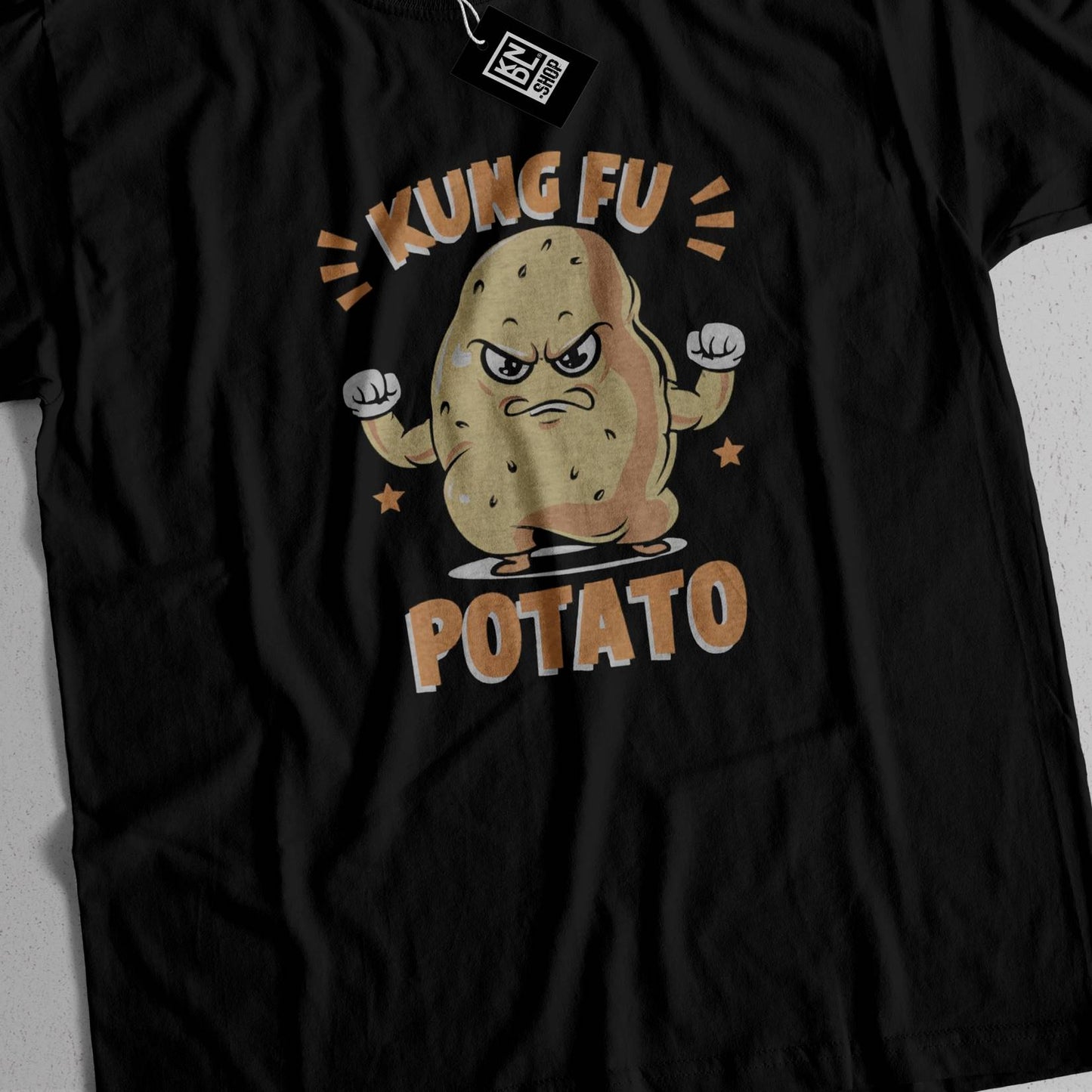 TEE NR 507 | KUNG FU POTATO | SHORT SLEEVE T-SHIRT FOR M/F