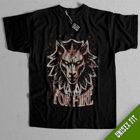 TEE NR 511 | I AM FOR HIRE | THE WITCHER INSPIRED SHORT SLEEVE T-SHIRT FOR M/F