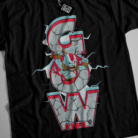 a black t - shirt with the letter g on it