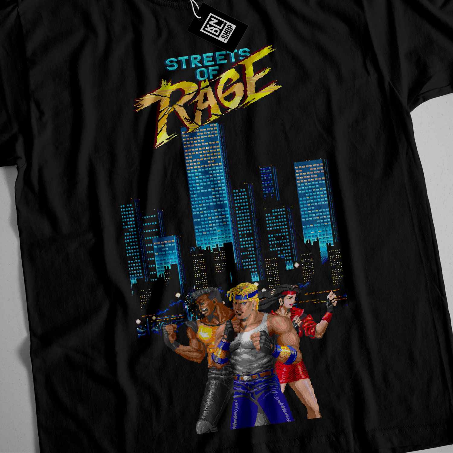 Premium Gaming T shirt Streets of Rage Retro Style KNDL.shop