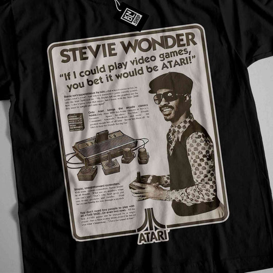 a t - shirt with a picture of a man playing a video game