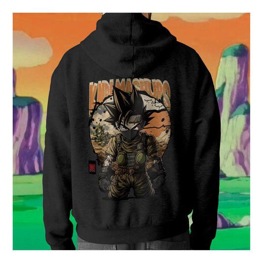 NR 05 | MASHUP DRAGON-DUTY | INSPIRED BY CALL OF DUTY AND DRAGON BALL | UNISEX HOODIE SWEATER | KANGAROO POCKETS | CVC