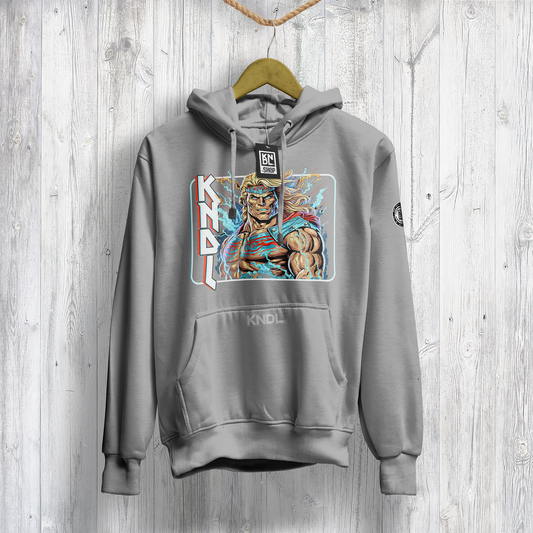 NR 49 | THE EIGHTIES WARRIOR INSPIRED BY HE-MAN | UNISEX HOODIE SWEATER | KANGAROO POCKETS | CVC