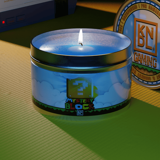 TIN NR 30 | MYSTERY BLOCK | SUPER MARIO INSPIRED SCENTED CANDLE