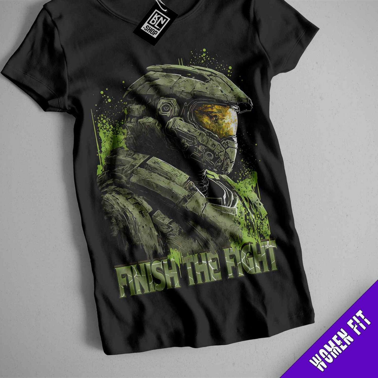 a black t - shirt with a picture of a creature on it