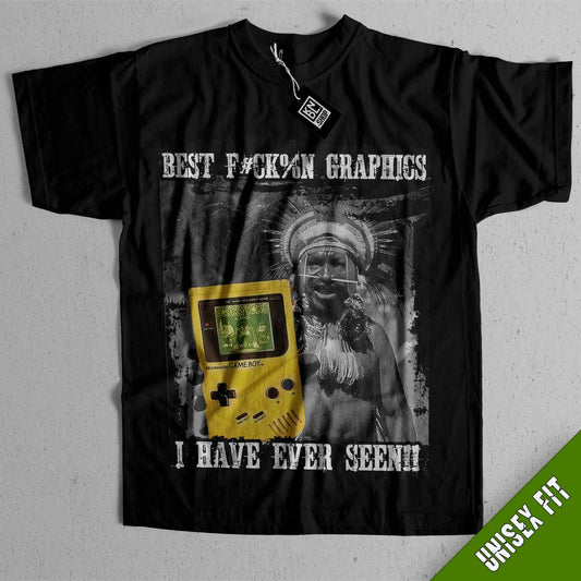 a t - shirt with a picture of an old computer