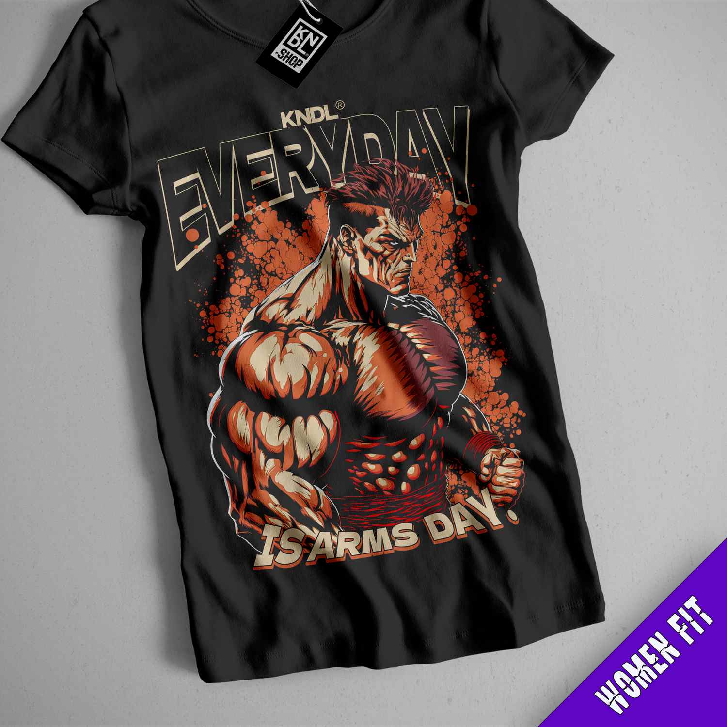 a t - shirt with a picture of a bodybuilding man on it