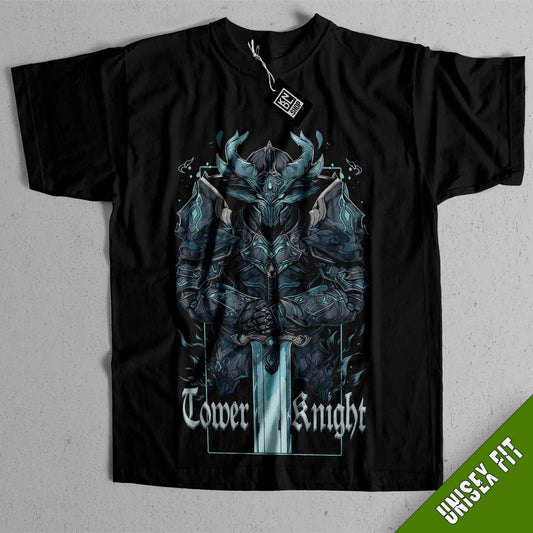 a black shirt with a picture of a demon on it