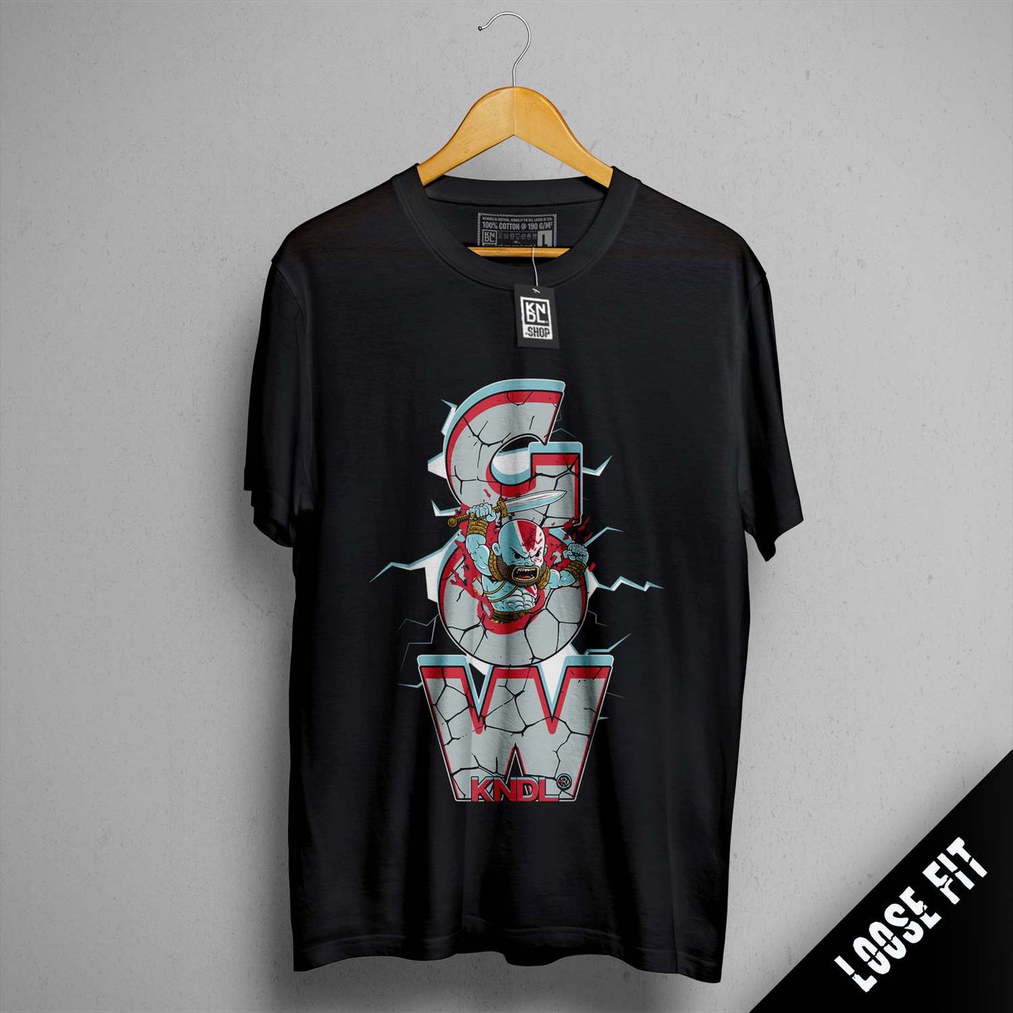 a black t - shirt with the letter s on it