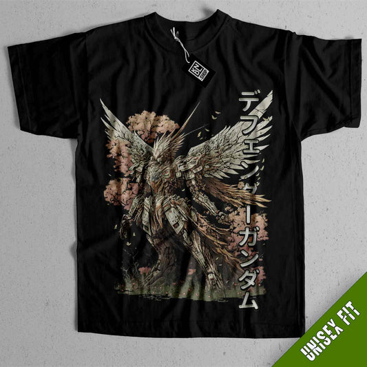 a black shirt with a picture of an angel on it