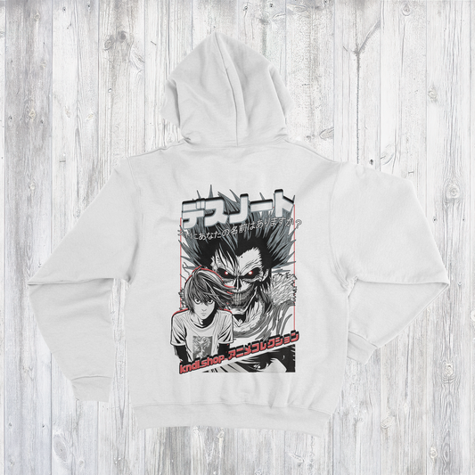 NR 19 | INSPIRED BY DEATH NOTE ANIME MANGA | UNISEX HOODIE SWEATER | KANGAROO POCKETS | CVC