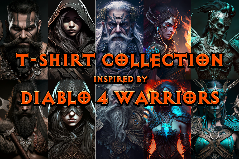Unleash Your Inner Warrior with The New Diablo 4 T-Shirt Collection by KNDL.shop