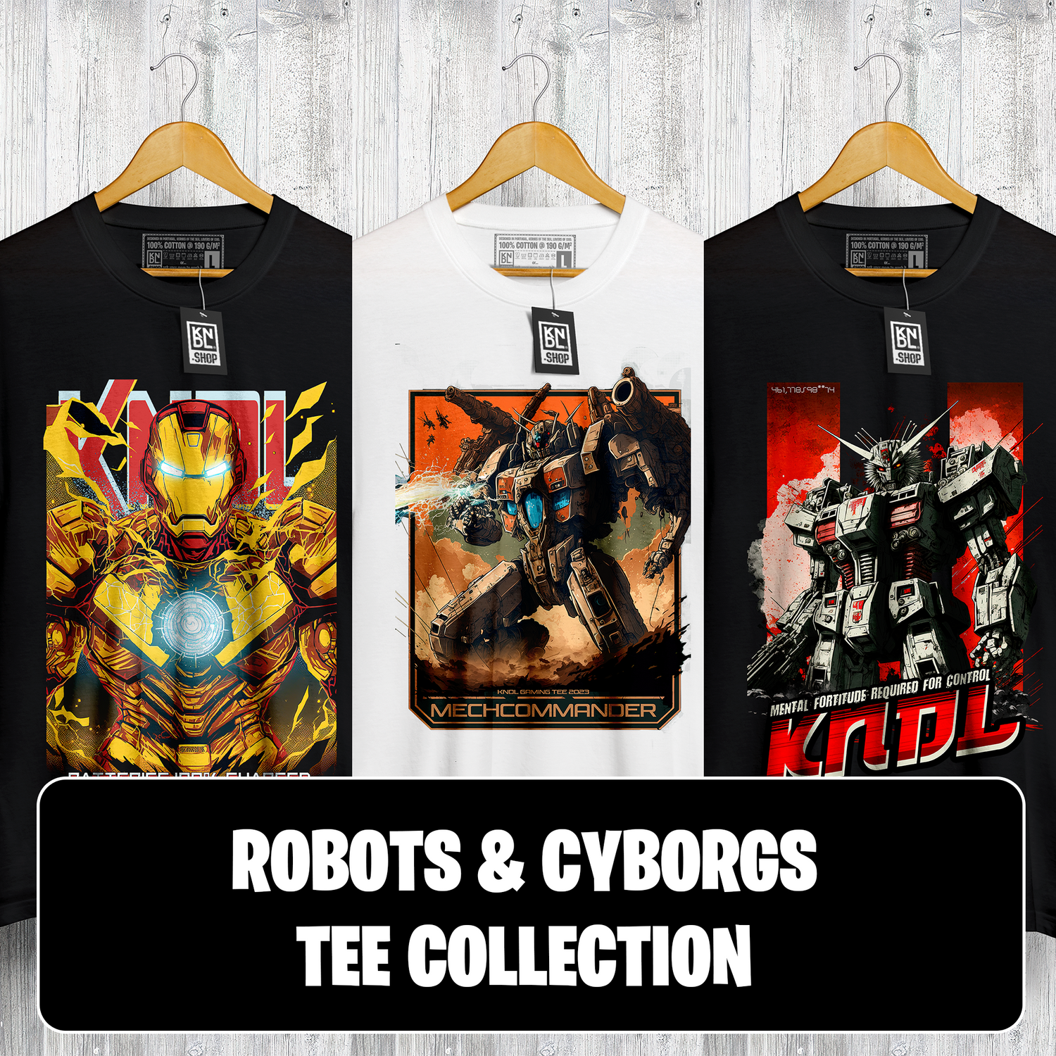 Robots & Cyborgs Tee Collection by KNDL®