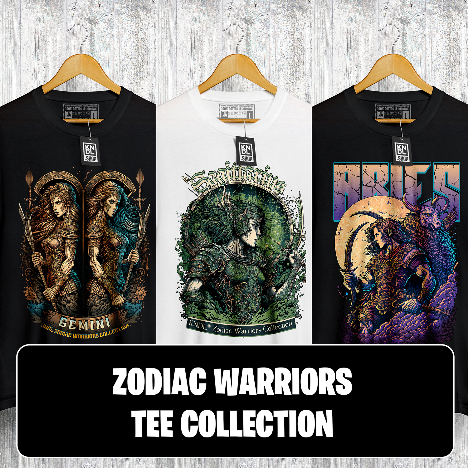 Zodiac Warriors Tee Collection by KNDL®