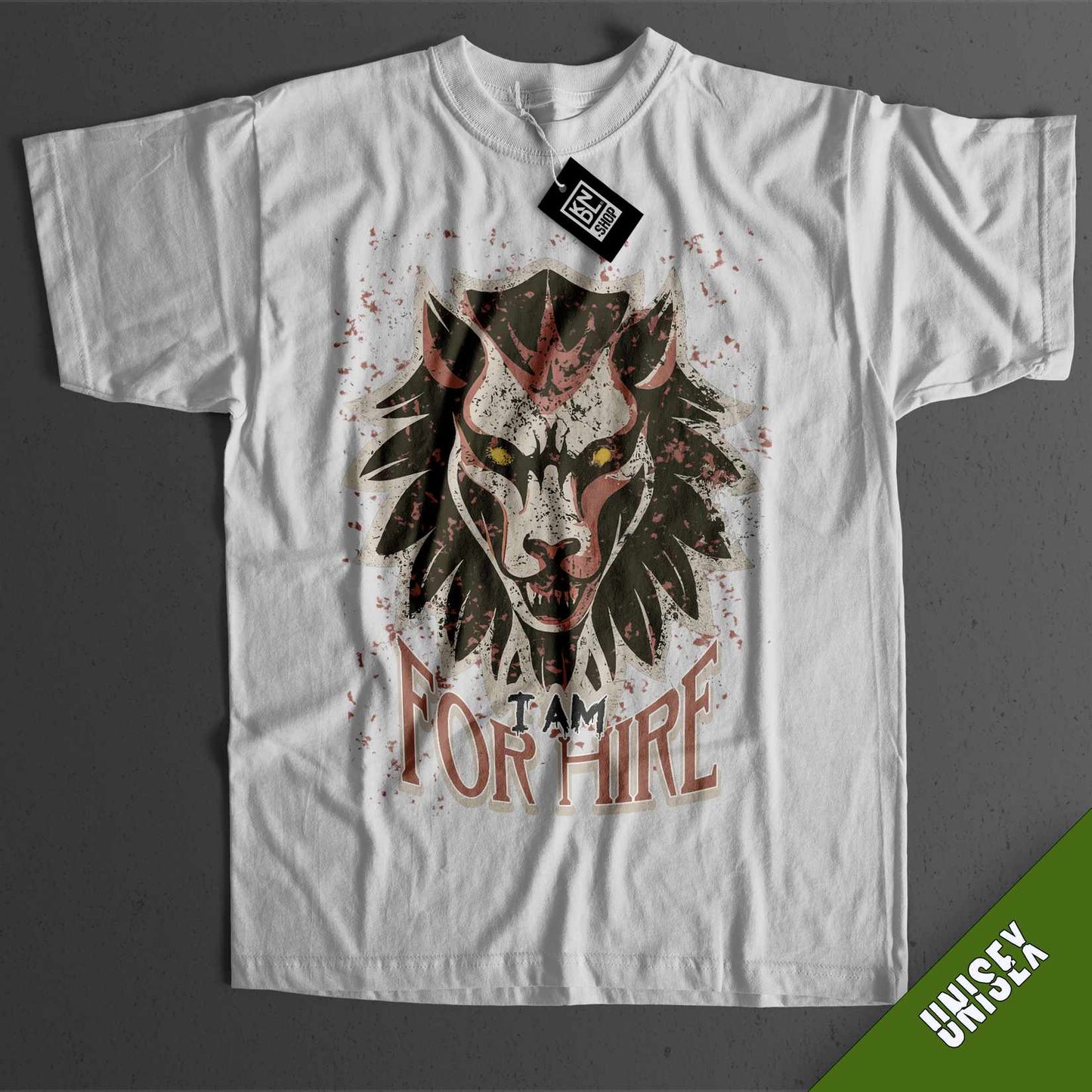 TEE NR 511 | I AM FOR HIRE | THE WITCHER INSPIRED SHORT SLEEVE T-SHIRT FOR M/F