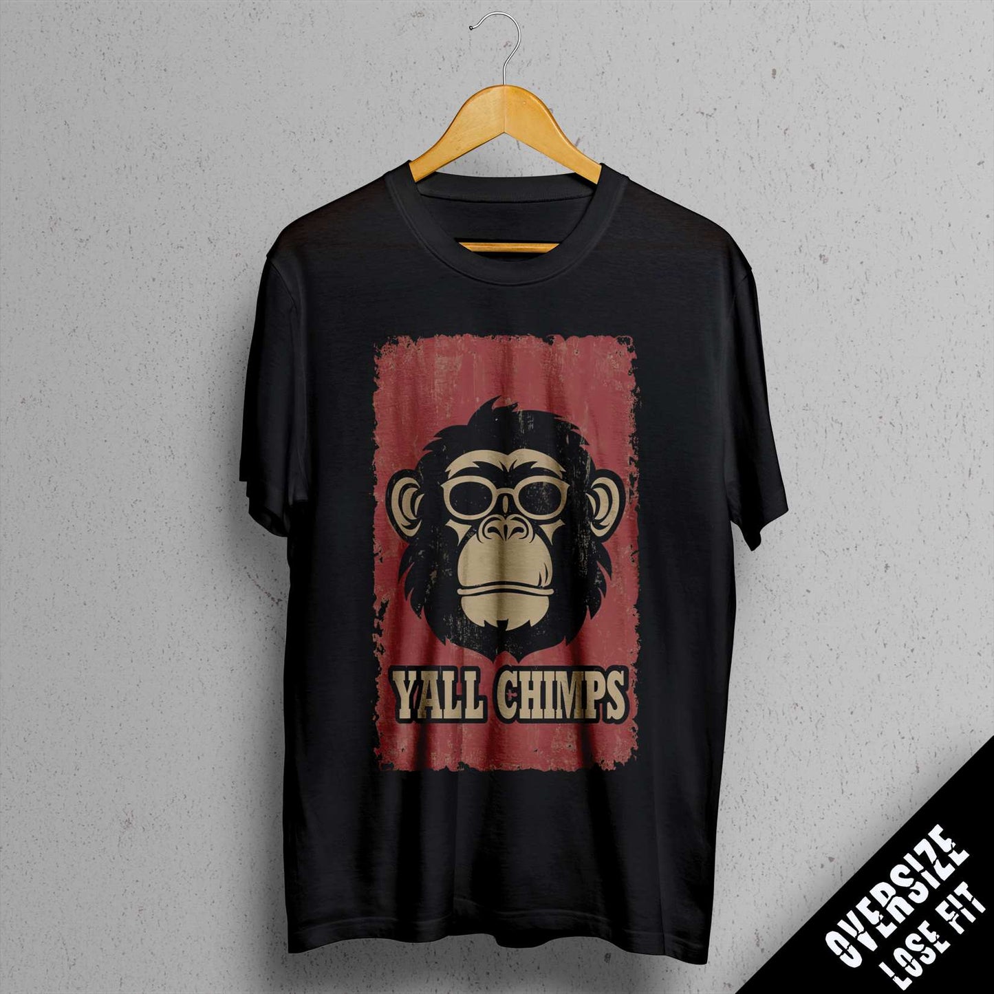 TEE NR 512 | YALL CHIMPS | CHIMPAZEE COOL ANIMAL SHORT SLEEVE T-SHIRT FOR M/F