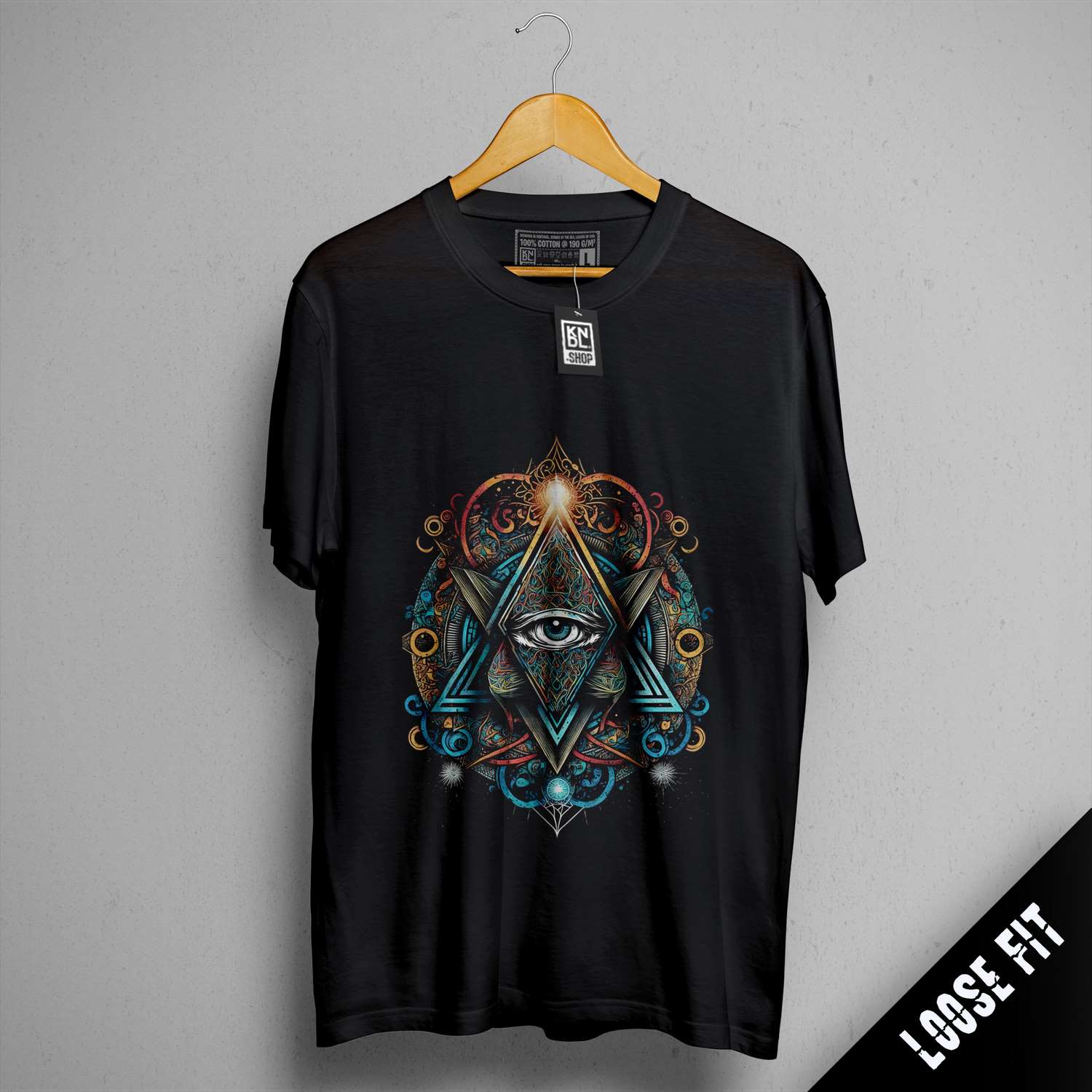 a t - shirt with an all seeing eye on it