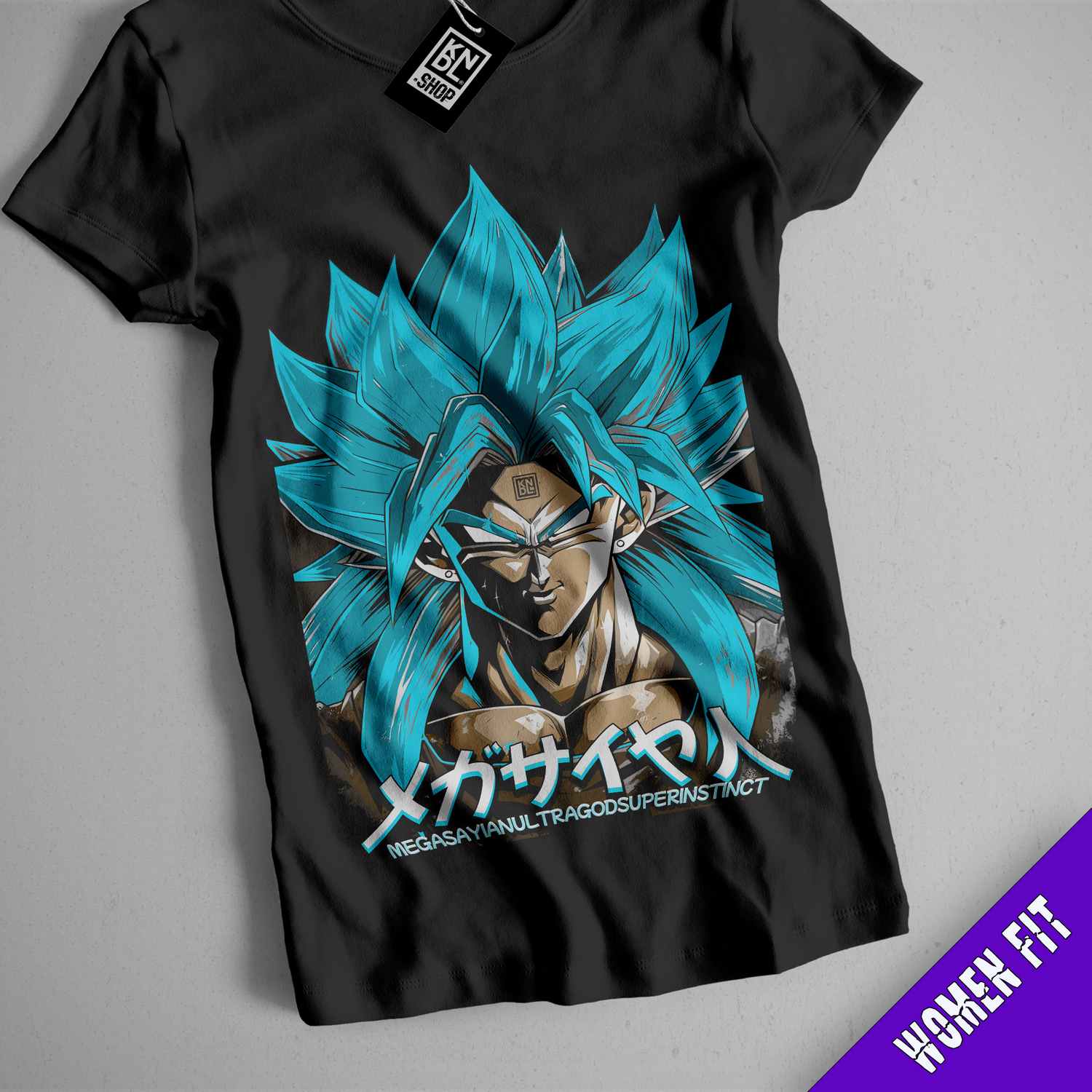 a black shirt with a picture of the character gohan