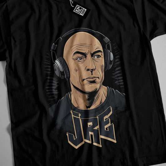 a t - shirt with a picture of a man wearing headphones