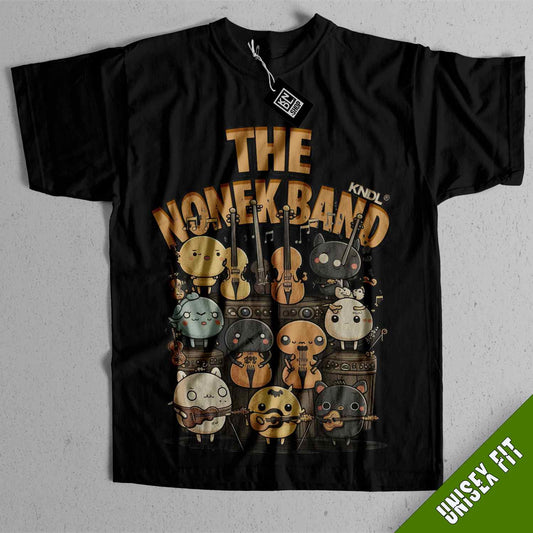 a black t - shirt with the words the monk band on it