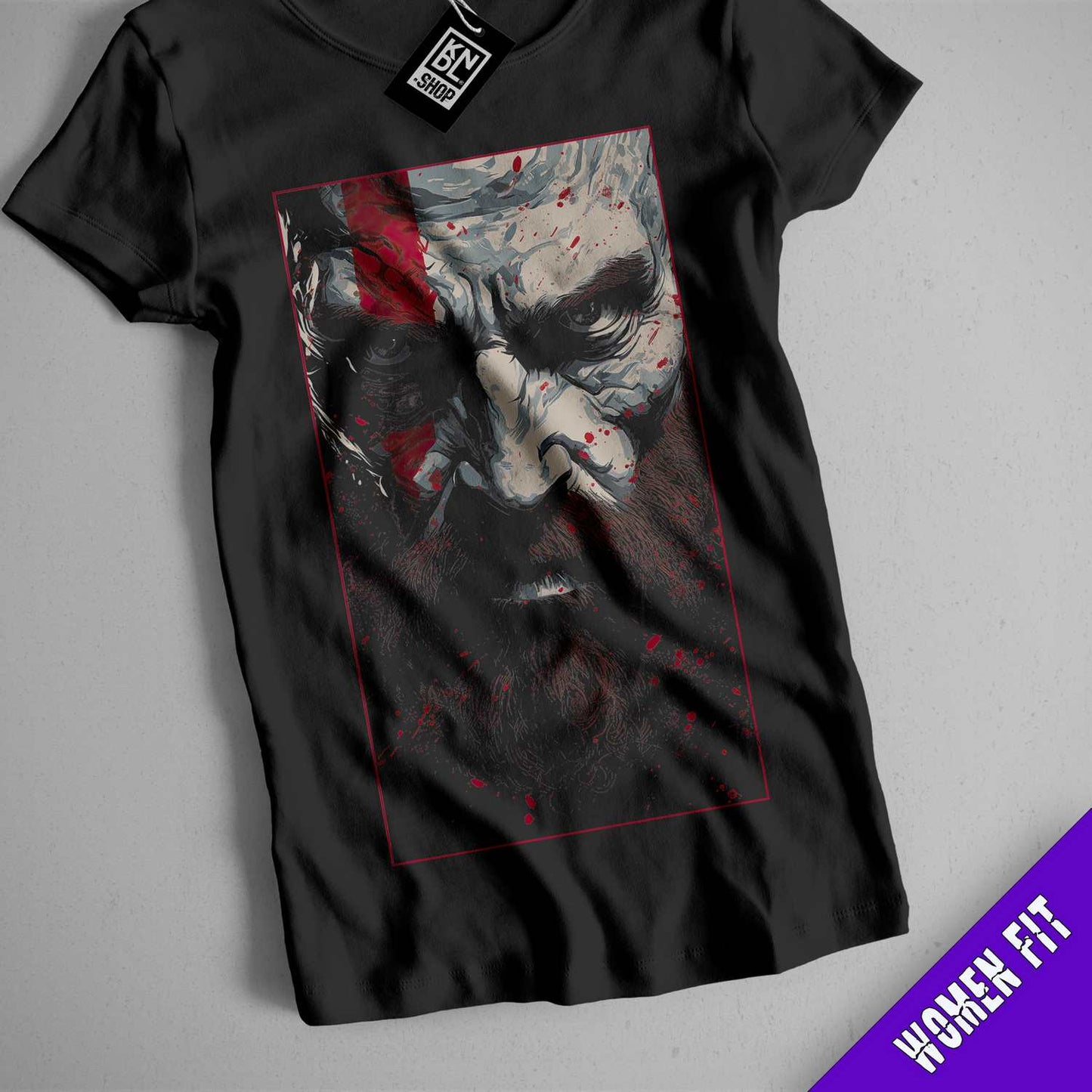 a black t - shirt with a picture of a clown smoking a cigarette