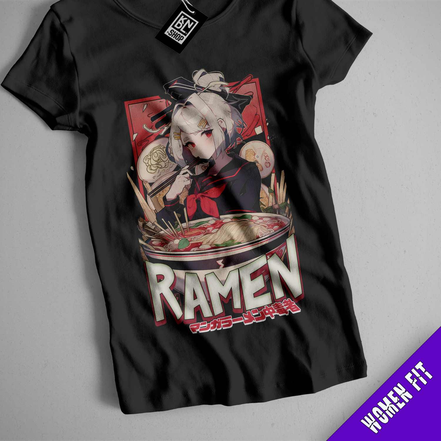 a t - shirt with a picture of ramen on it