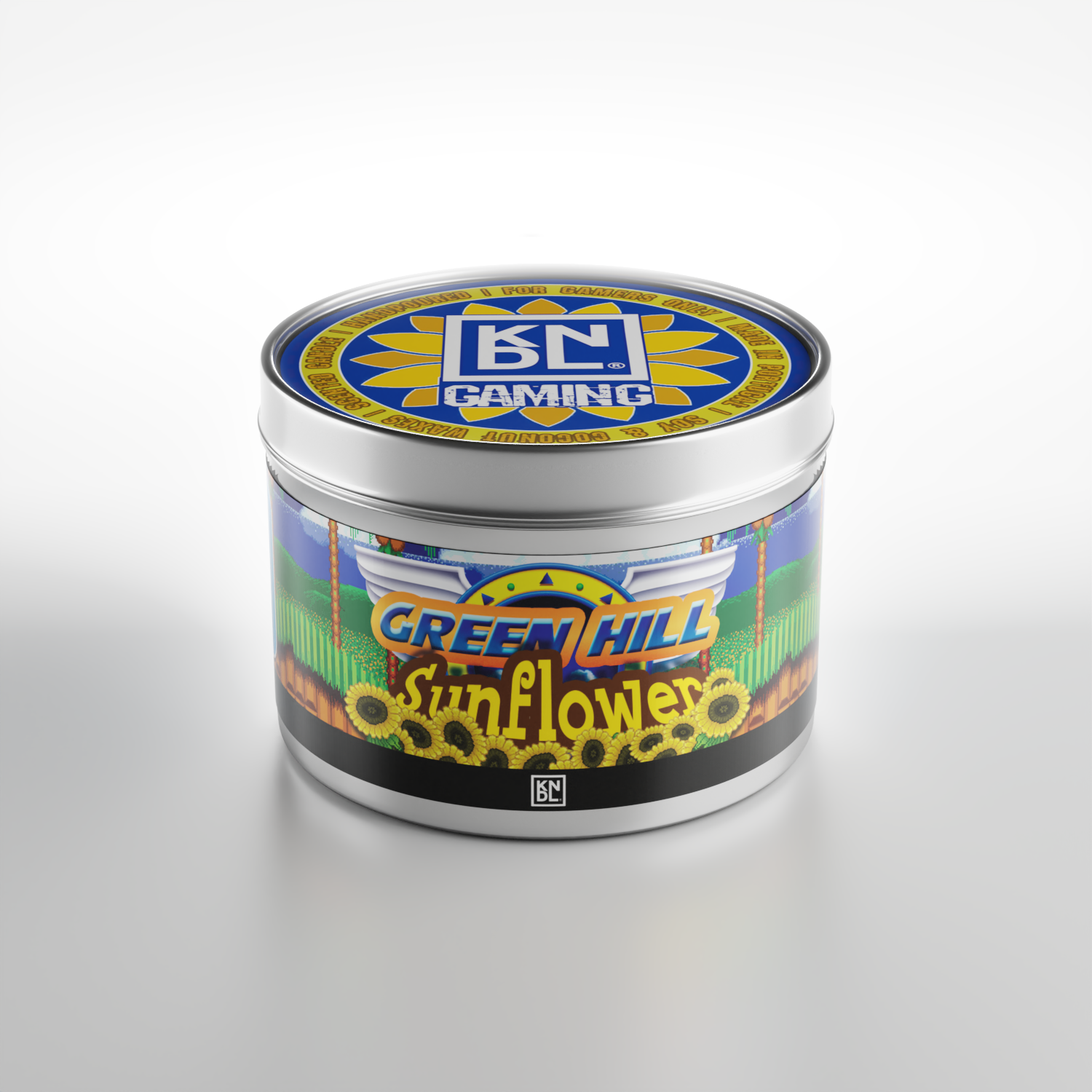 TIN NR 12 | GREEN HILL SUNFLOWER | SONIC INSPIRED SCENTED CANDLE