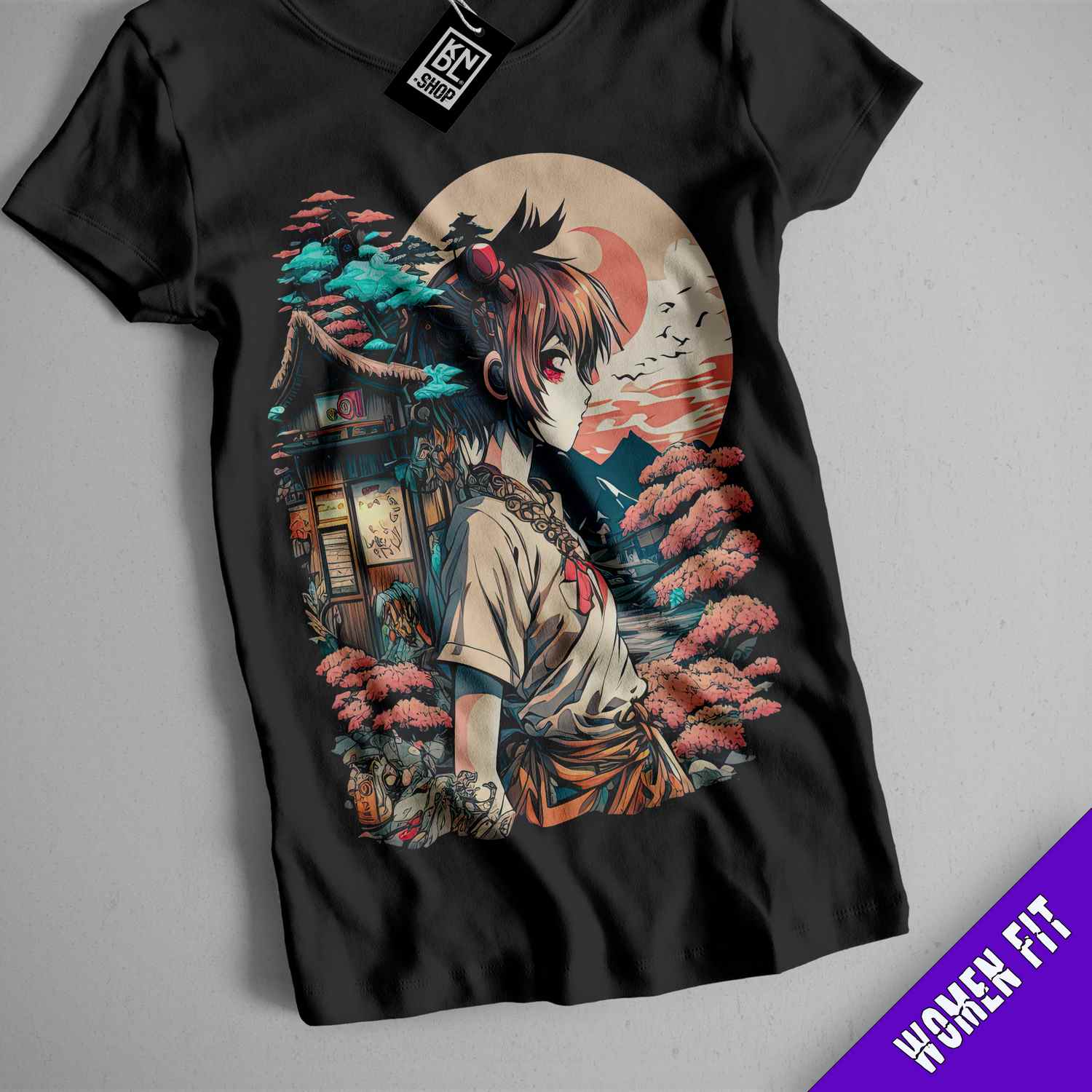 a t - shirt with a picture of an anime character on it