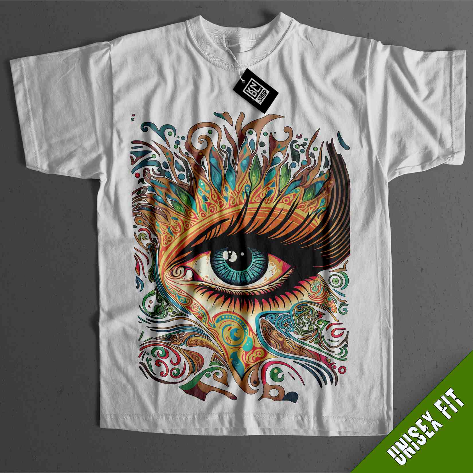a t - shirt with an eye on it