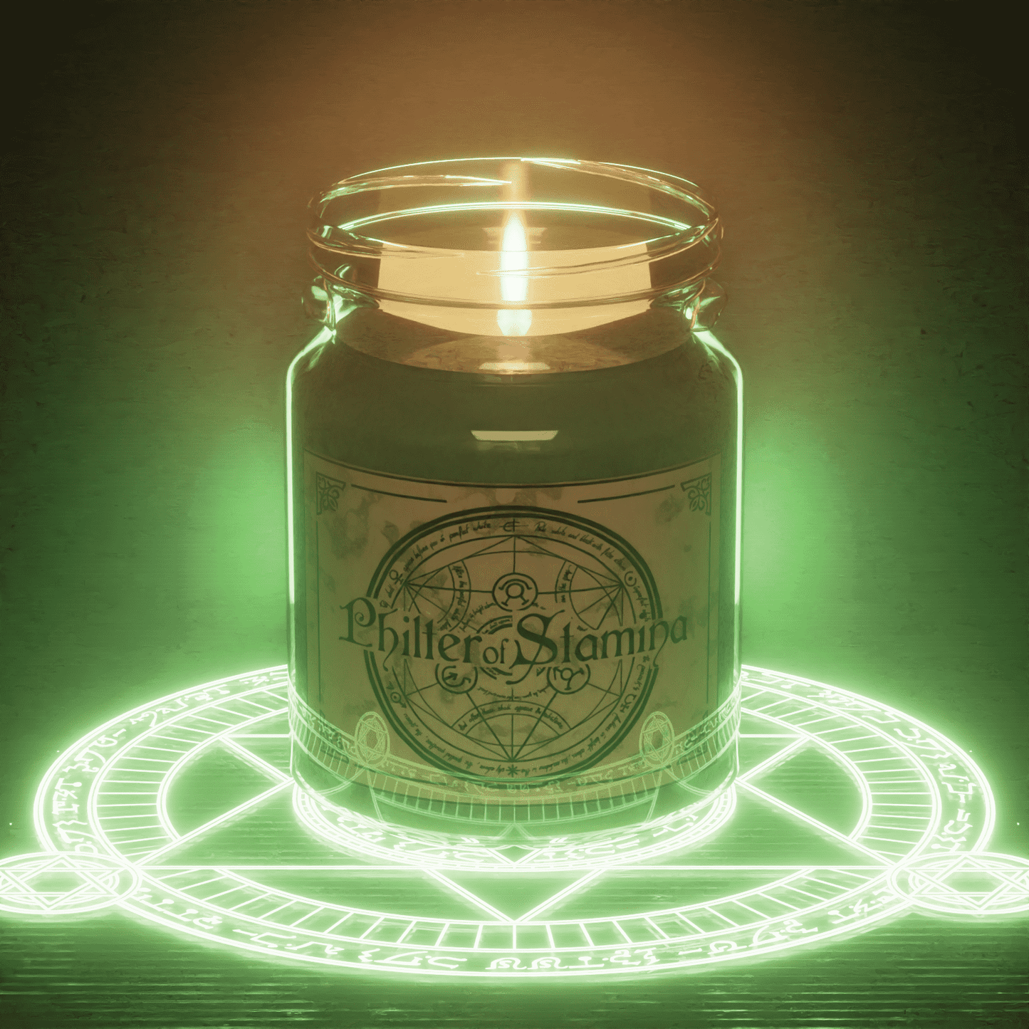 PHILTRE OF STAMINA | ARCANE BASIL-LIME | POTION SCENTED CANDLE