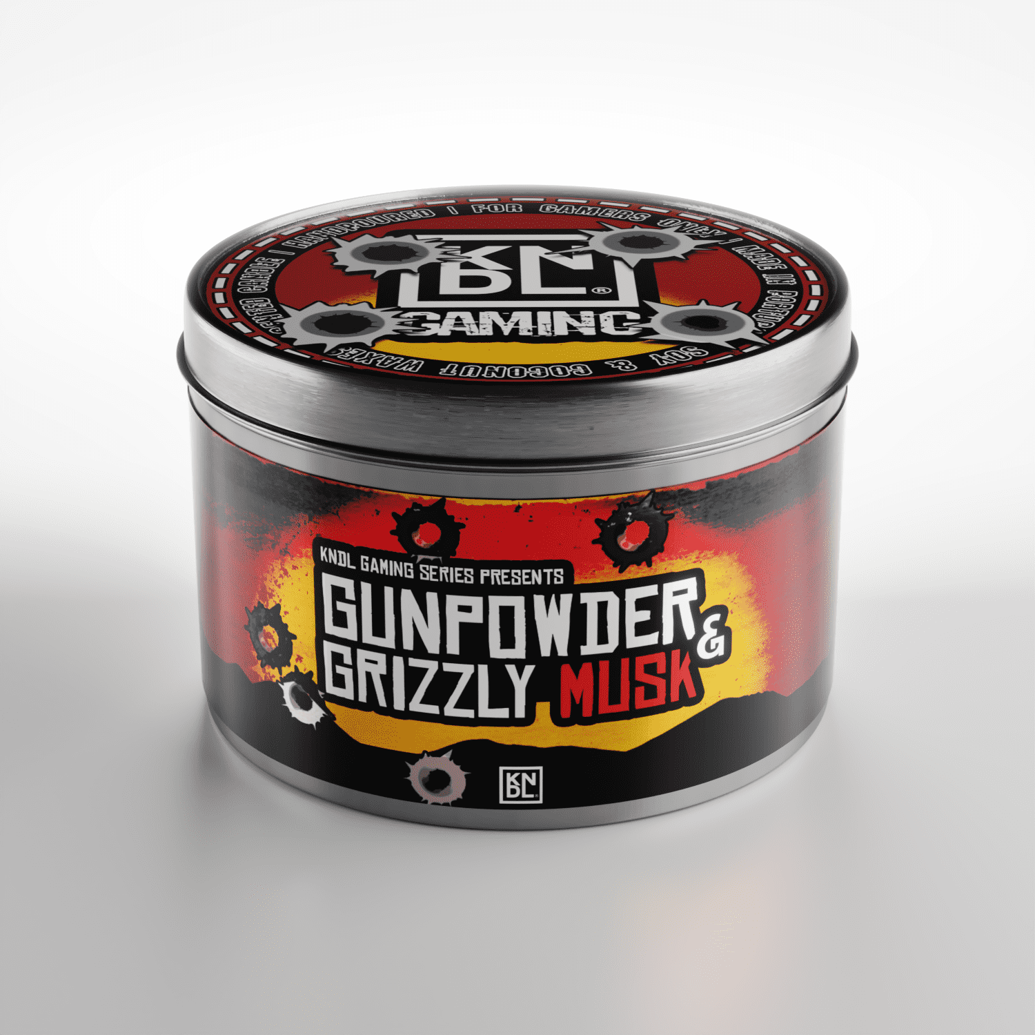 TIN NR 29 | GUNPOWDER & GRIZZLY MUSK | RED DEAD REDEMPTION INSPIRED SCENTED CANDLE