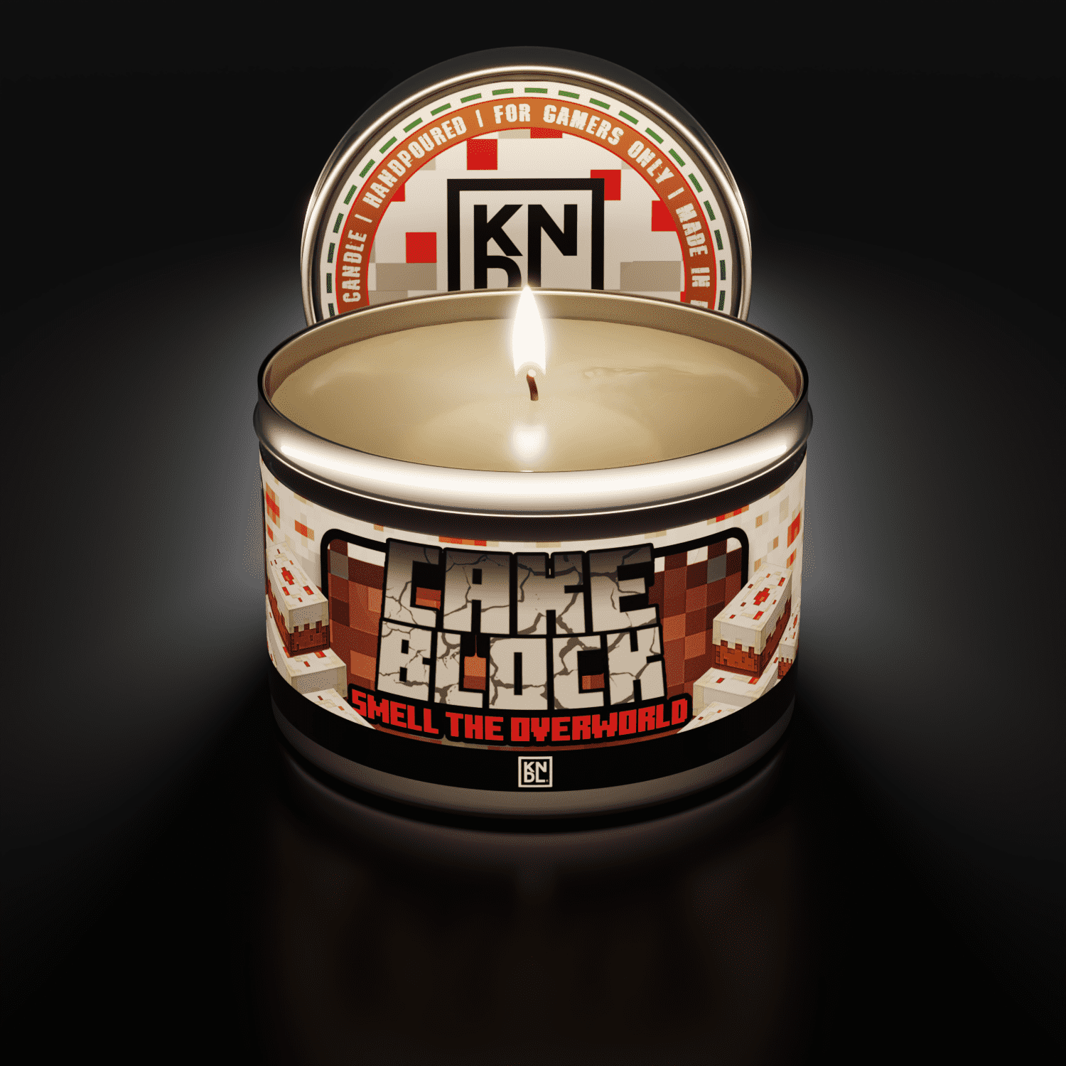 TIN NR 03 | CAKE BLOCK | MINECRAFT INSPIRED SCENTED CANDLE