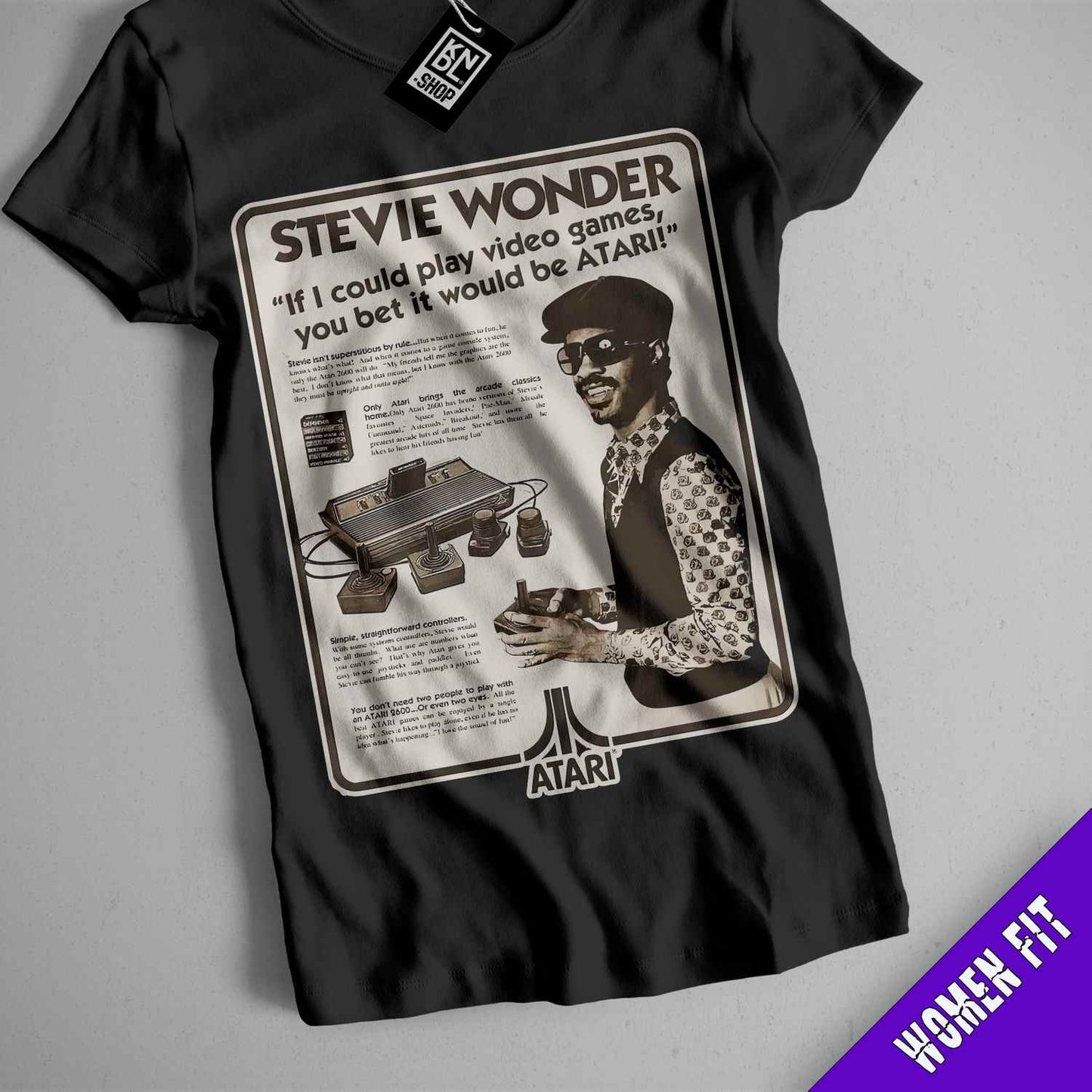 a t - shirt with a picture of steve wonder on it