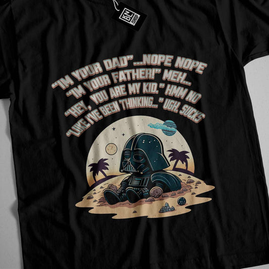 a t - shirt with a darth vader quote on it