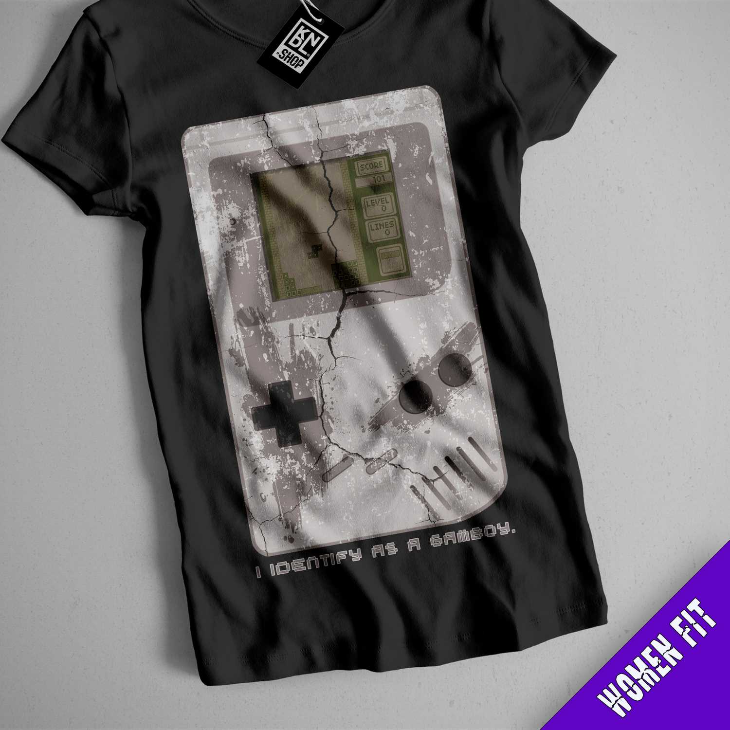 a t - shirt that has a game boy on it