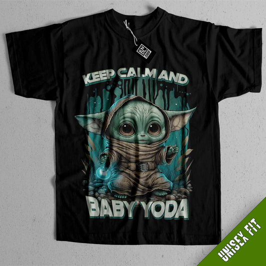 a t - shirt with a baby yoda image on it