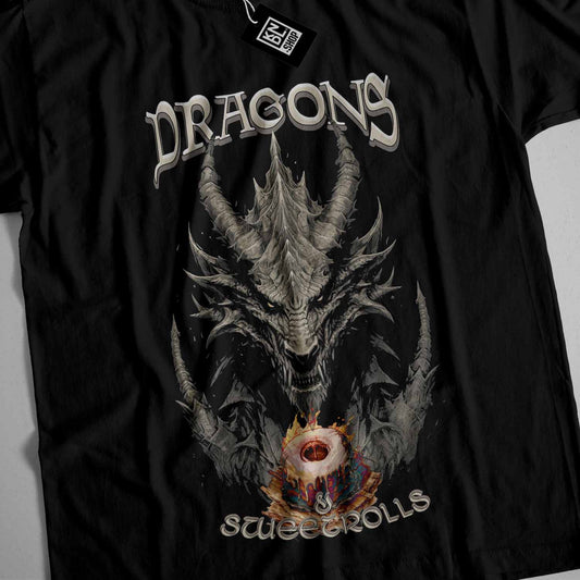 a black shirt with a dragon on it