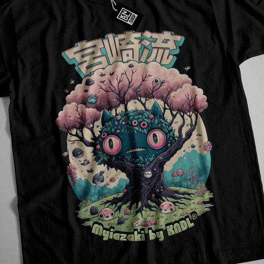 a t - shirt with an image of a tree with eyes