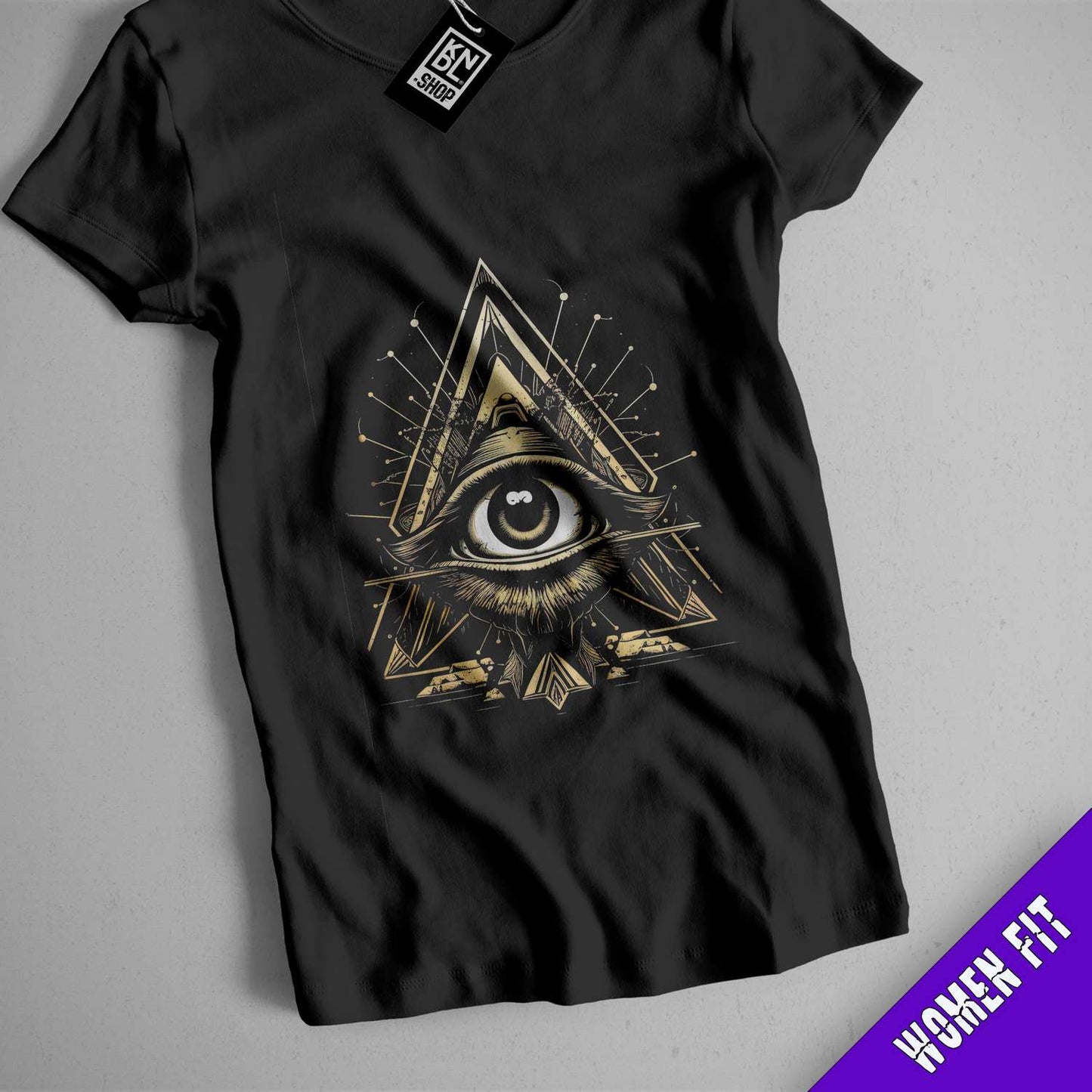 a t - shirt with an all seeing eye on it