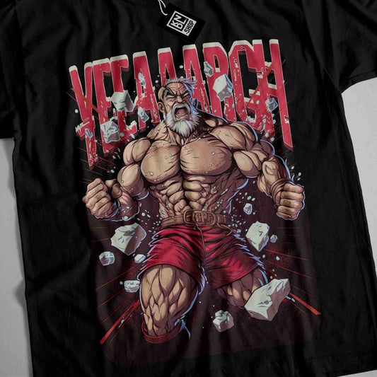 a t - shirt with a picture of a wrestler on it